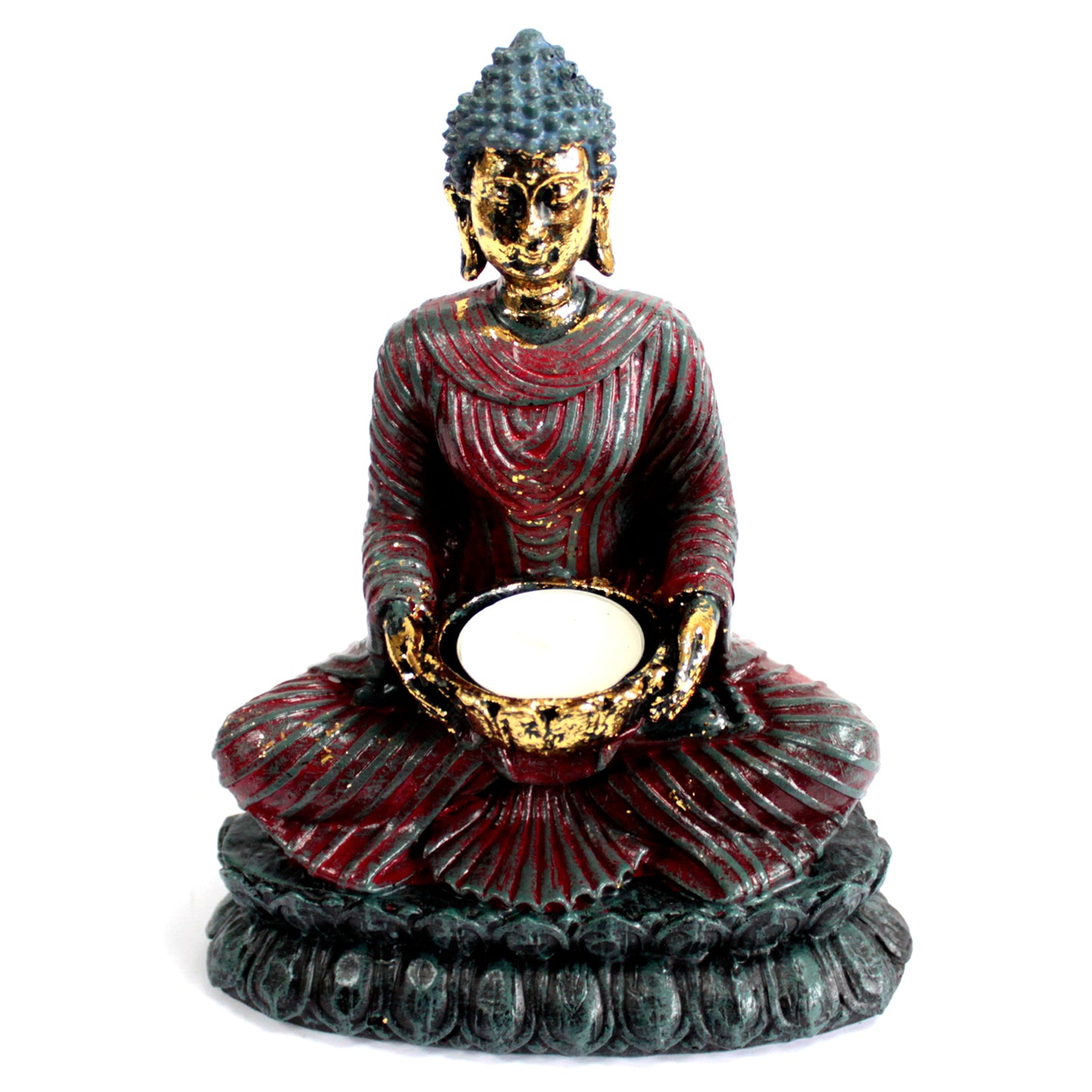 Antiker Buddha - Devotee Kerzenhalter