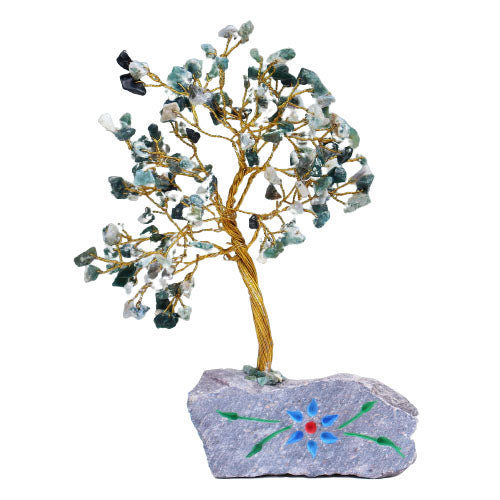 Tree Agate Gemstone Tree – 160 stones