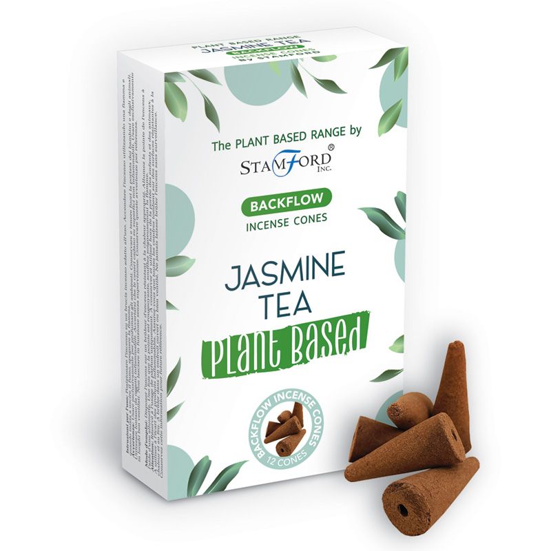 Rückfluss-Räucherkegel auf pflanzlicher Basis – Jasmintee
