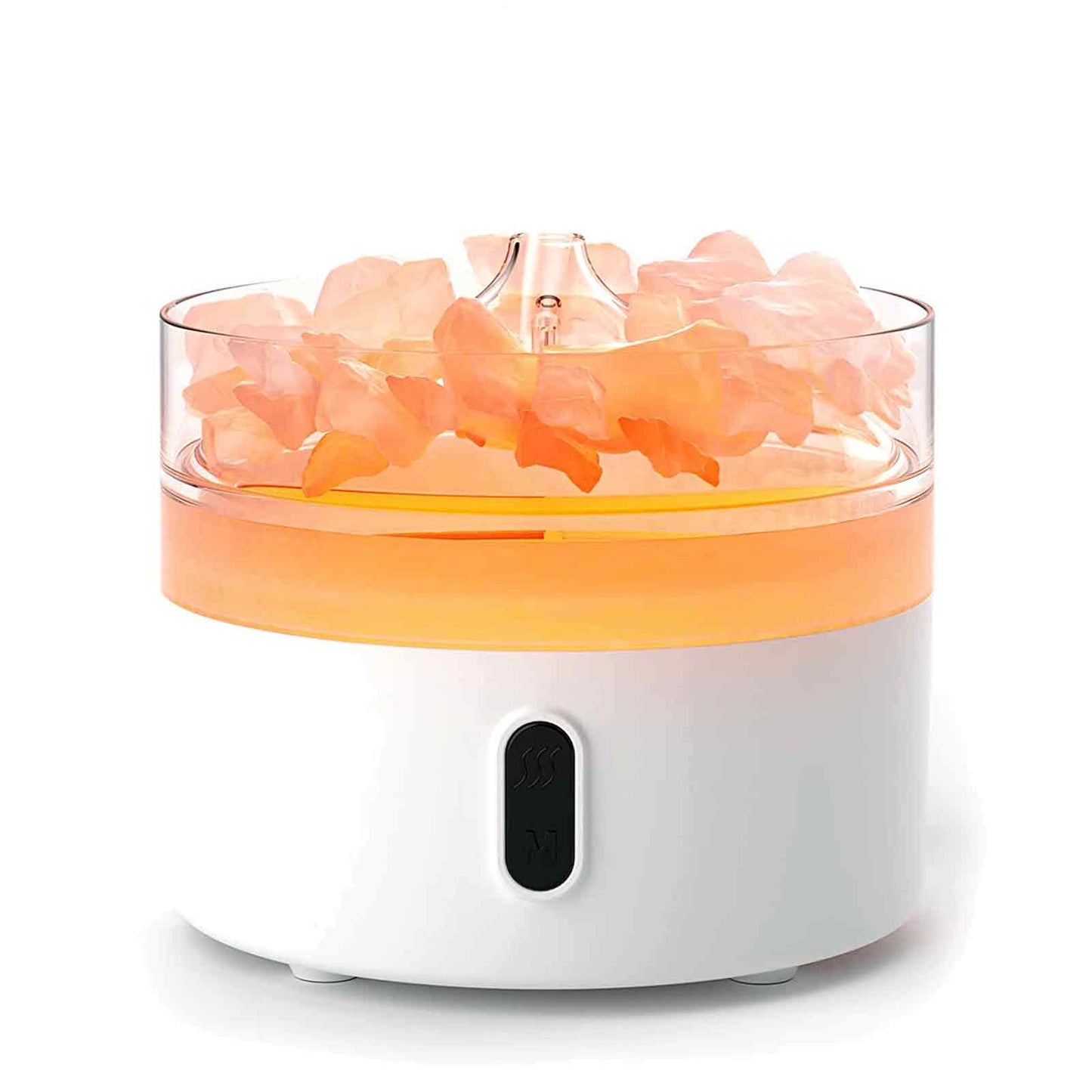 Aromadiffusor mit Himalaya-Salz – Nachtlicht – USB-C – Flammeneffekt (Salz im Lieferumfang enthalten)