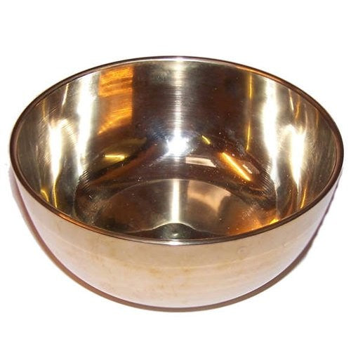 Große Klangschale aus Messing – 17 cm