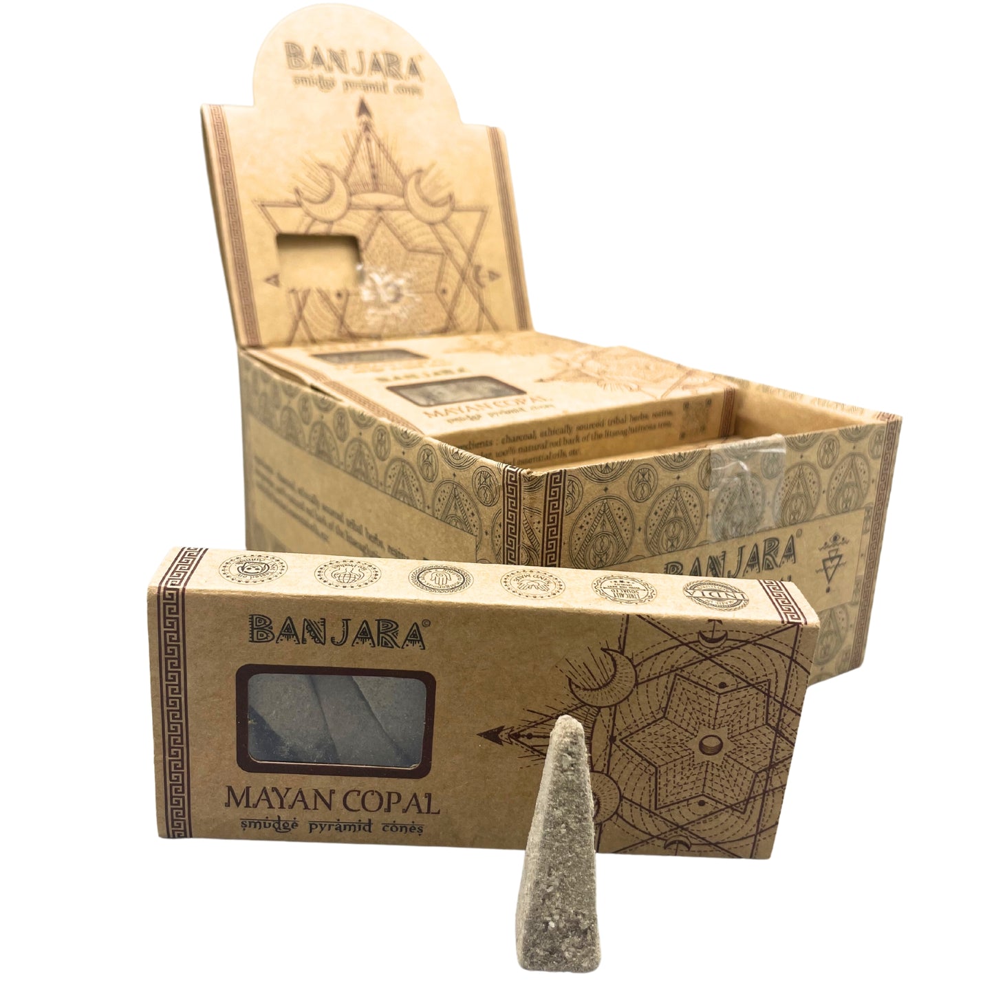 Banjara-Smudge-Pyramidenkegel – Maya-Kopal