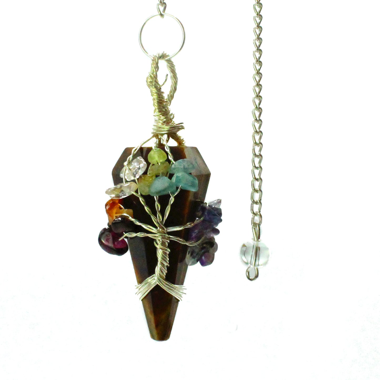 Magisches Pendel – Sieben Chakra – Tigerauge