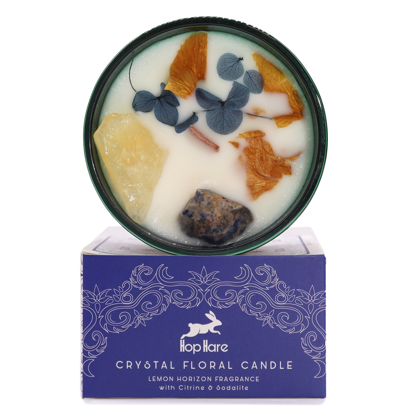 Hop Hare Crystal Magic Flower Kerze – Die Sonne