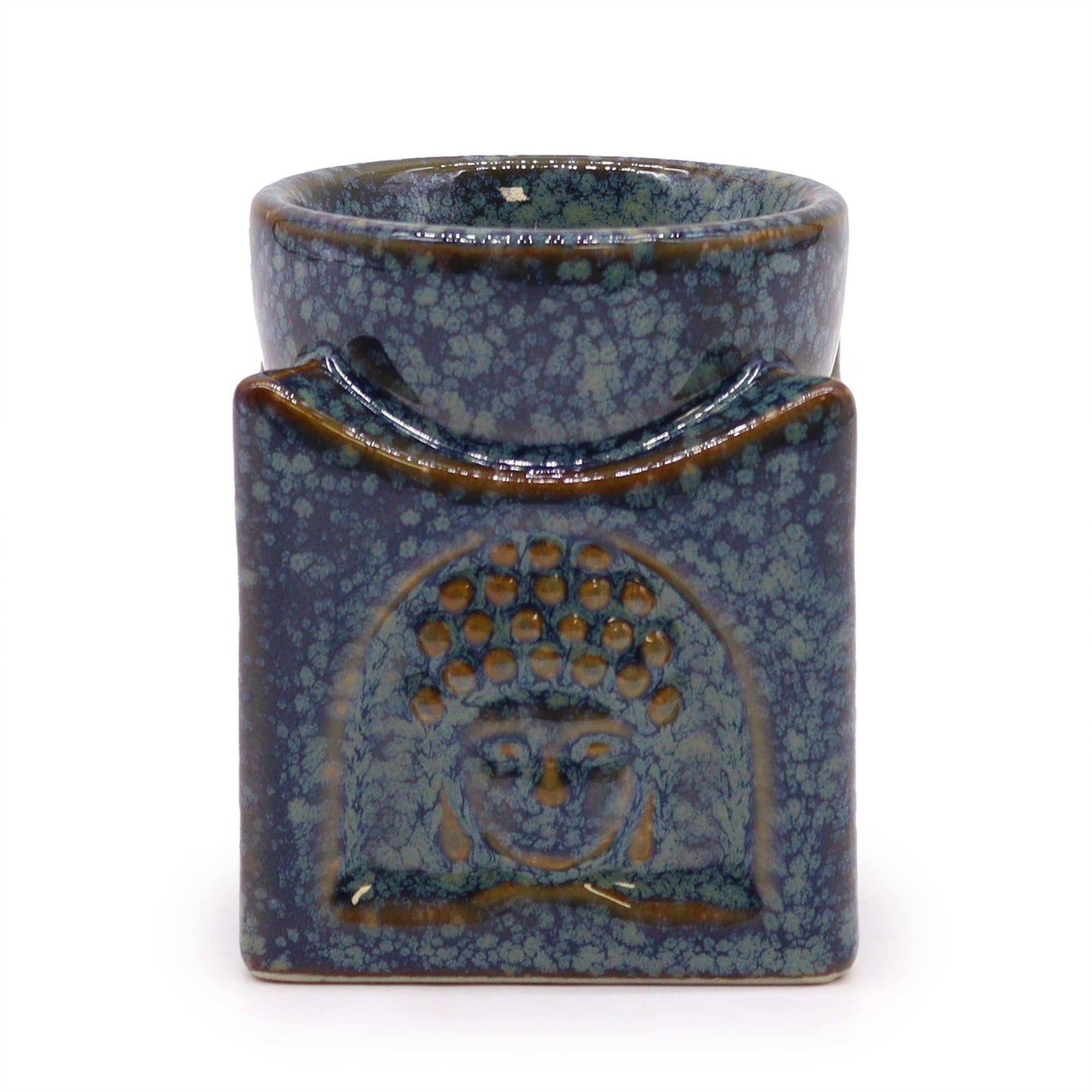 Square Buddha fragrance lamp – Dusty blue