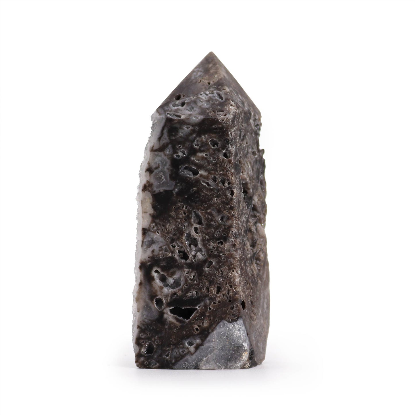 Calsite-Seitenpolierter Turm (ca. 9–11 cm)