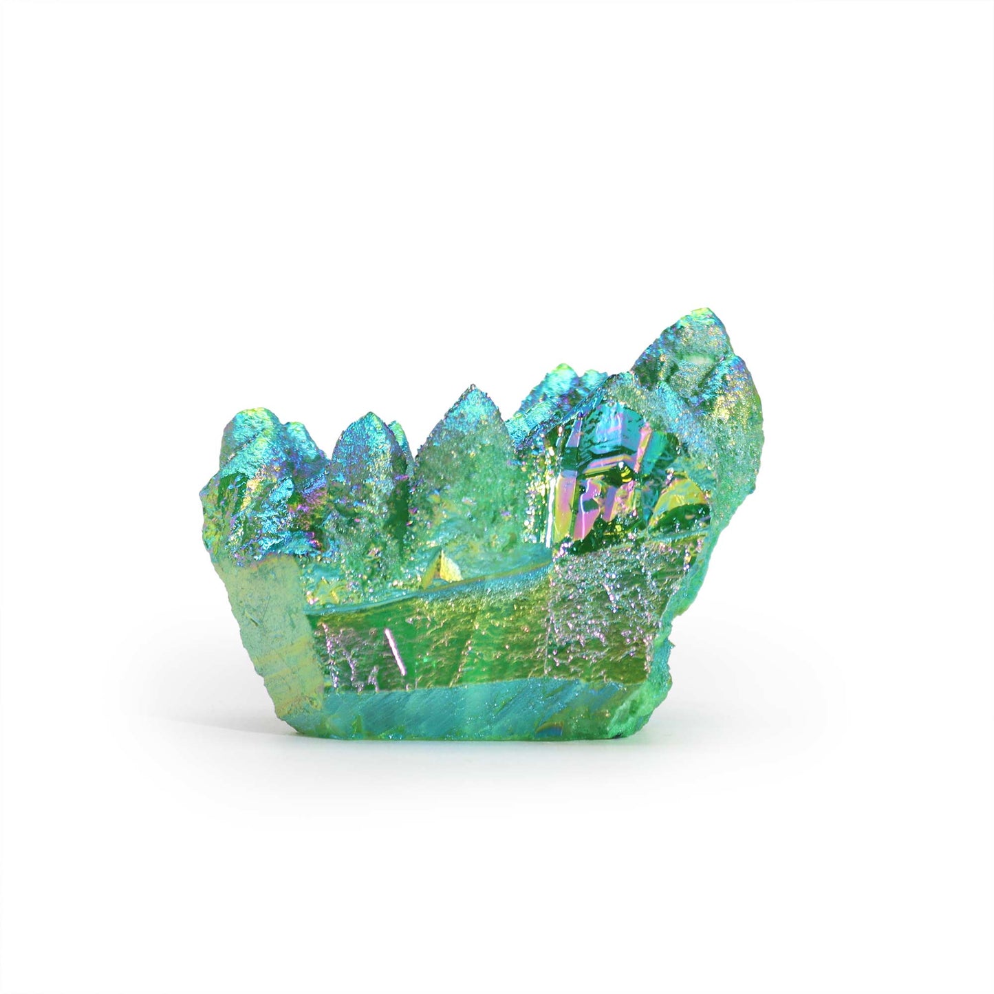 Mittelverstärkter natürlicher Quarz - Aura Green Flame Quartz (approx 100-150gm 7-10cm)
