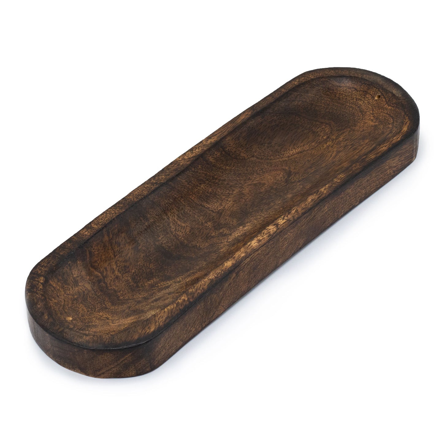 Großes Räucherstäbchentablett 30 x 10 cm – klassisches Mangoholz