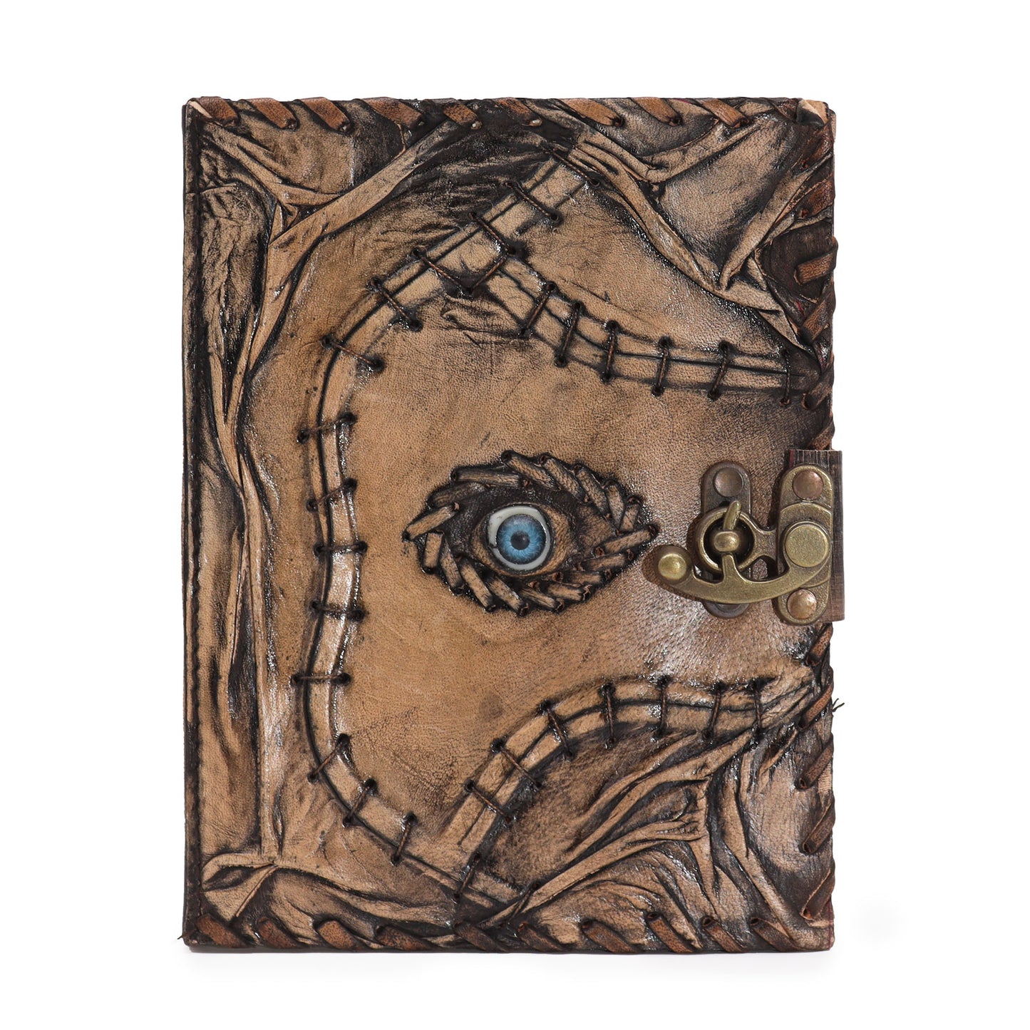 Brown-brown book – Evil Eye Decor – 160 pages with deckle edges – 20 x 15 cm