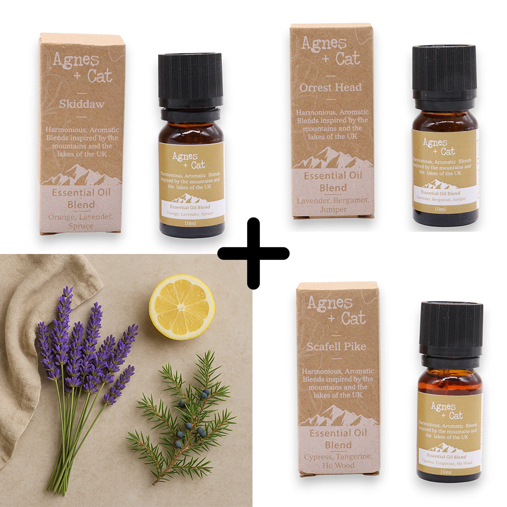 Agnes & Cat – Relax & Unwind Set mit 3 ätherischen Ölmischungen