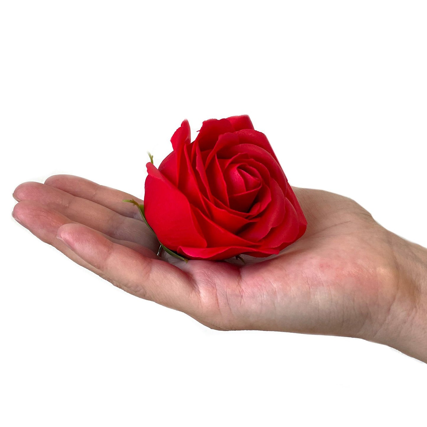 Seifenblumen Geschenks Bouquet - 9 rote Rosen - Quadrat