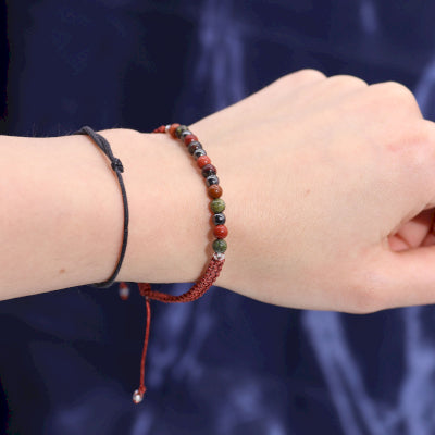 Sternzeichen-Kristallkerze mit Edelstein-Armband – Widder