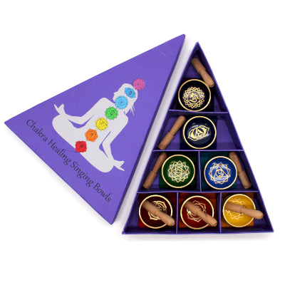 Chakra-Pyramide-Klangschalen-Geschenkset
