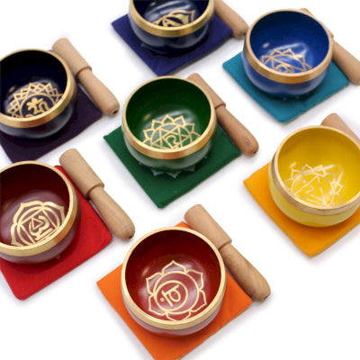 Chakra-Pyramide-Klangschalen-Geschenkset