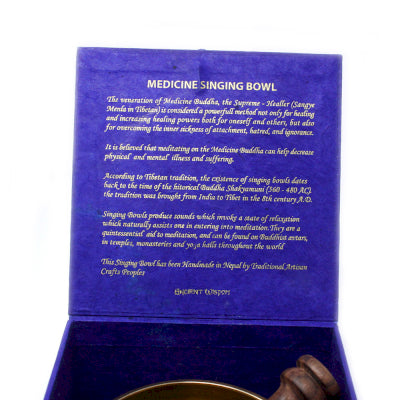Medizinbuddha-Klangschalen-Set 10 cm (min. 500 g)