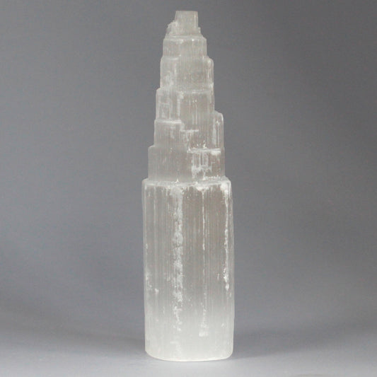 Natural Selenite Tower – 20 cm
