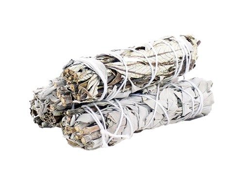 Räucherbündel - Weißer Salbei und Yerba-Weihnachtsmann, 10 cm