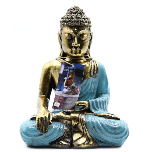 Turkis und goldener Buddha – groß