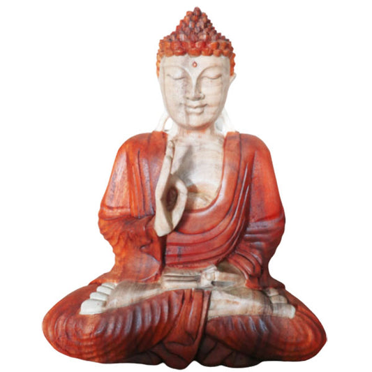 Handgeschnitzte Buddha-Statue – 30 cm Lehrübertragung