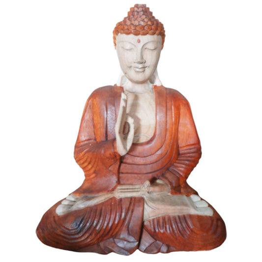 Handgeschnitzte Buddha-Statue – 60 cm, Lehrübertragung
