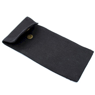Baumwollbeutel für Edelstein-Gesichtsroller 10oz – Schwarz 9x19xm