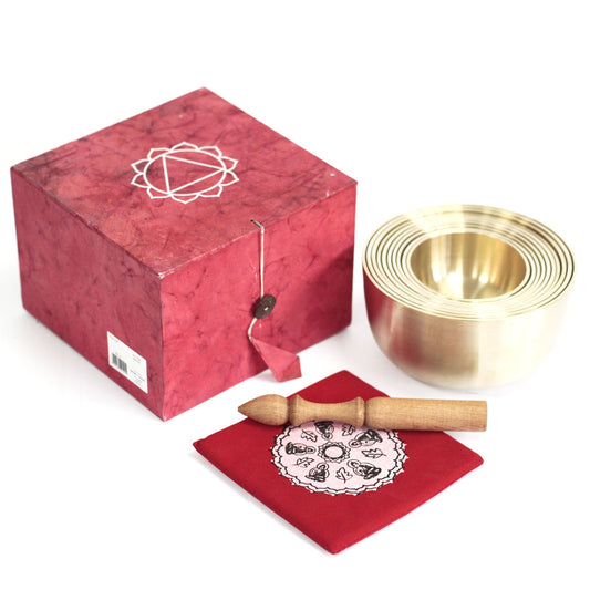 Set mit 10 Bell-Metallschalen