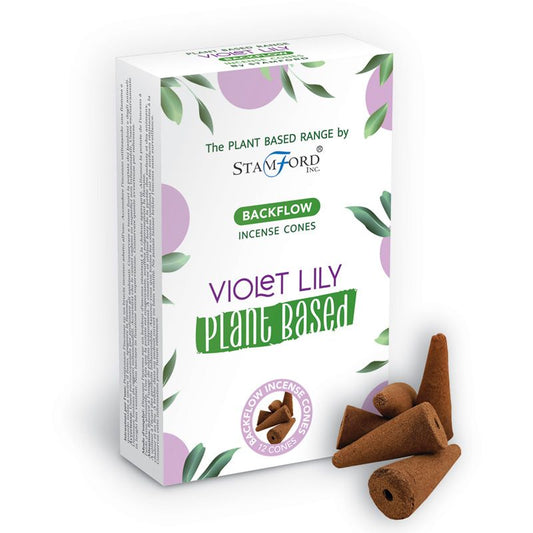 Rückfluss-Räucherkegel auf pflanzlicher Basis – Violet Lilly