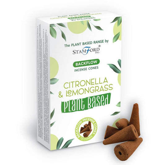 Rückfluss-Räucherkegel auf Pflanzenbasis – Citronella und Zitronengras
