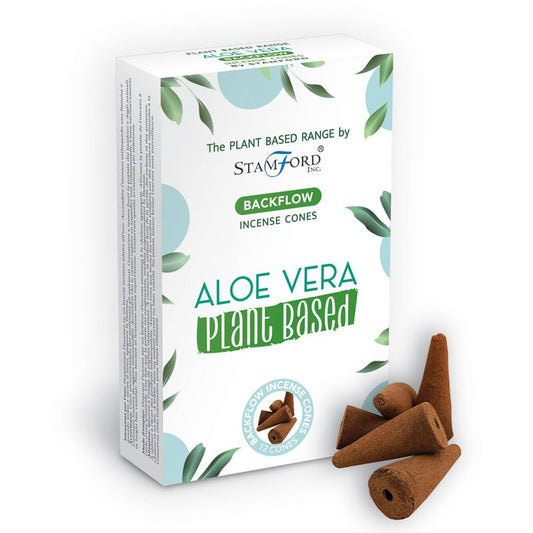 Rückfluss-Räucherkegel auf Pflanzenbasis – Aloe Vera