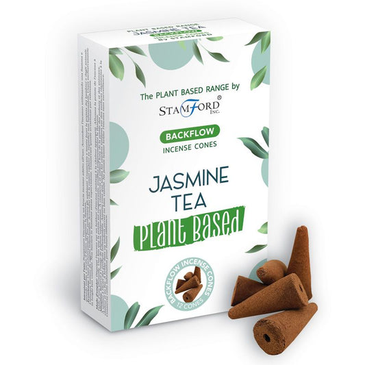Rückfluss-Räucherkegel auf pflanzlicher Basis – Jasmintee