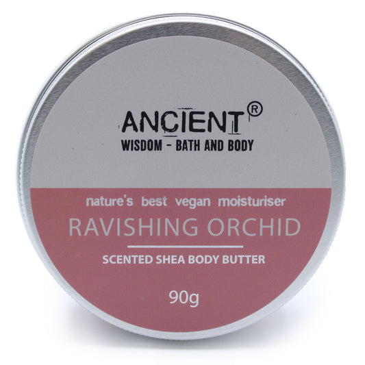 Duftende Shea-Körperbutter 90 g – Hinreißende Orchidee