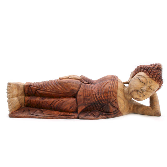 Handgeschnitzte Buddha-Statue – 50 cm – schlafend