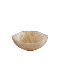 Selenit-Sechskantschale – 15 cm