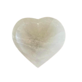 Selenit-Herzschale – 10 cm