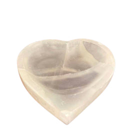 Selenit-Herzschale – 15 cm