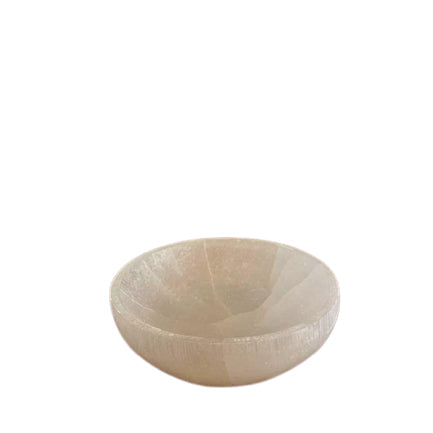 Round selenite bowl – 10 cm