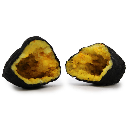 Farbige Calsite-Geoden – Black Rock – Gelb