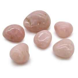 Bag of 6 large African tumbled stones – Rose Quartz