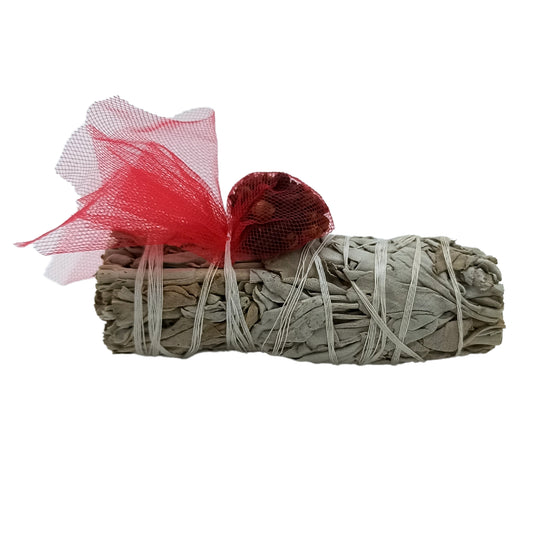Räucherbündel – Weißer Salbei und Nelke, 10 cm