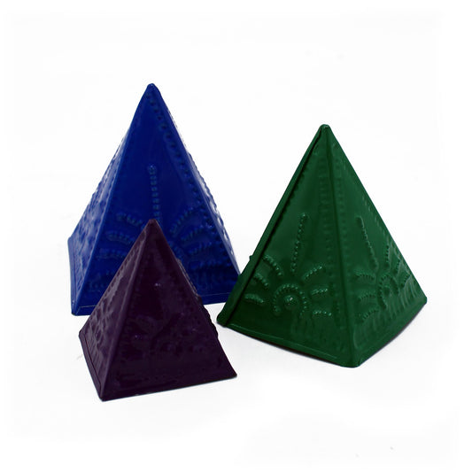 Räucherpulver-Formen-Set – Blau, Grün, Lila