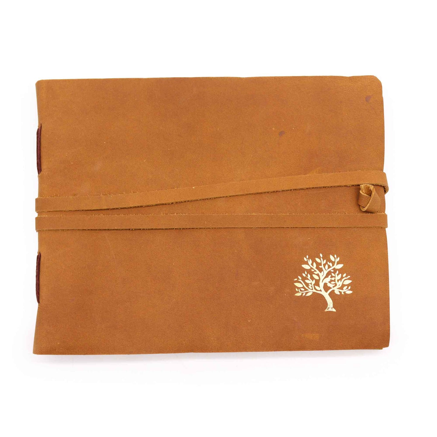 Golden Tree leather notebook – 144 pages – 18 x 23 cm