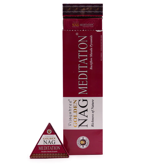 42 g Jumbo Golden Nag – Meditations-Rückfluss-Räucherkegel