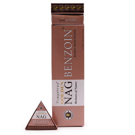 42 g Jumbo Golden Nag – Benzoe-Rückfluss-Räucherkegel