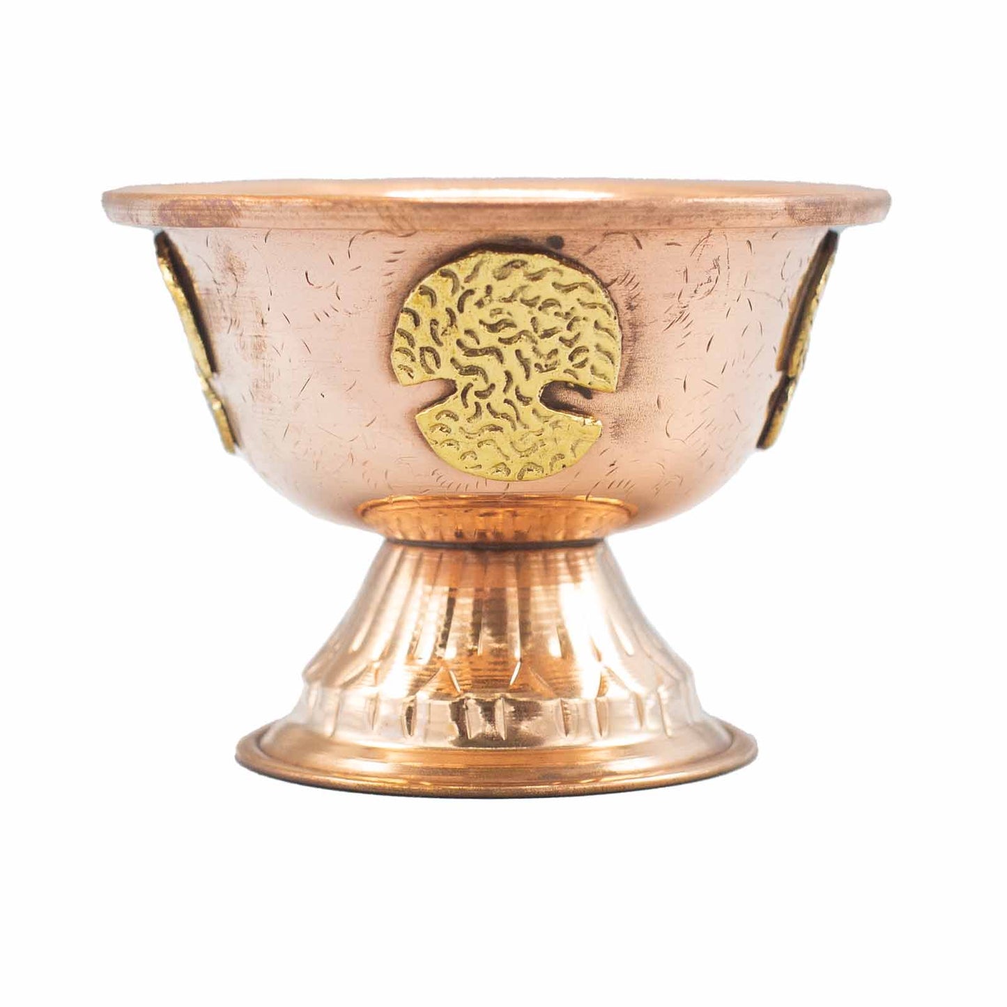 Ritual chalice made of copper with tree of life, 12 x 9 cm
