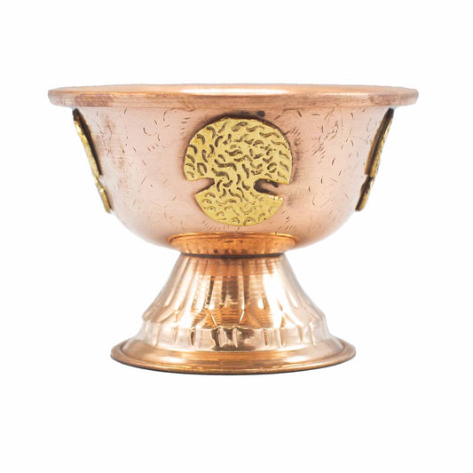 Ritual chalice made of copper with tree of life, 12 x 9 cm