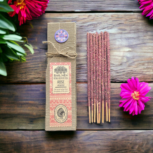 Ritualharz auf Stab – Rose