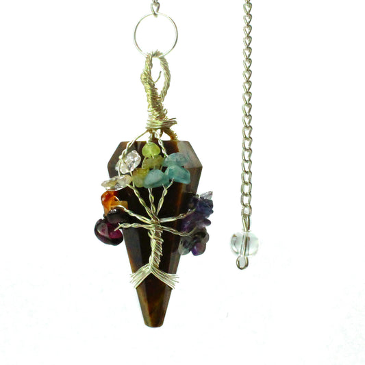 Magisches Pendel – Sieben Chakra – Tigerauge