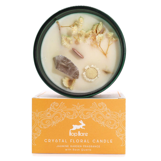 Hop Hare Crystal Magic Flower Kerze – Der Löwe