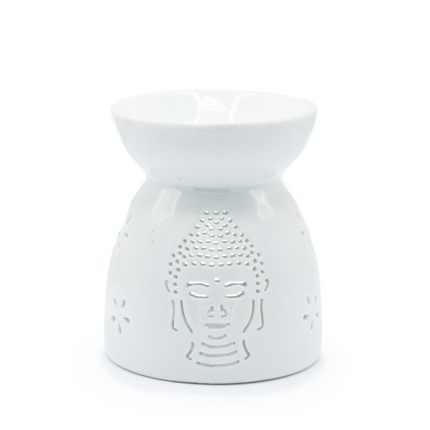 Duftlampen-Buddha-Ausschnitt – Weiß