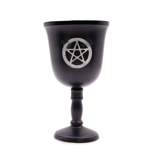 Ritual chalice made of iron – Pentagon – 20 x 11 cm